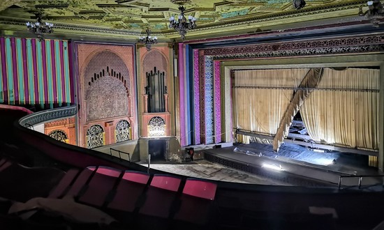 Auditorium of Walthamstow Granada with its intricate plasterwork