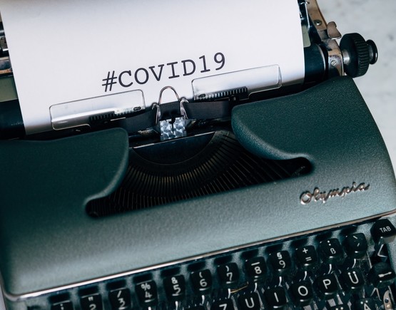 Covid typewriter