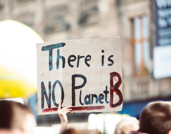 There is No Planet B written on a placard at a protest