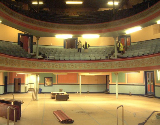 Auditorium of Doncaster Grand Theatre from 2016 - the stall have no seats