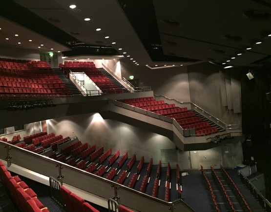 The auditorium of Venue Cymru. 
