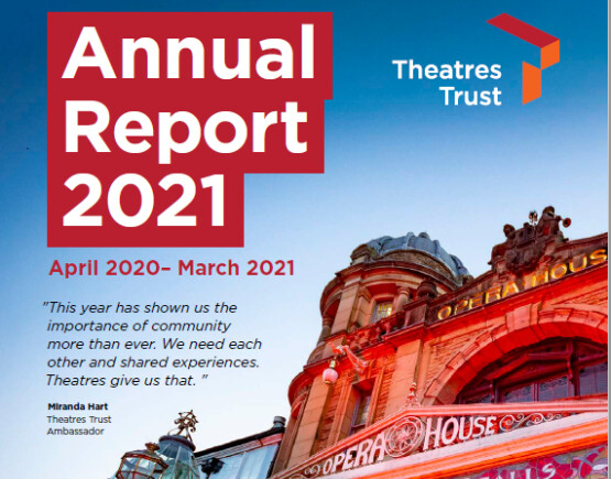 Cover of Theatres Trust Annual Report 2021