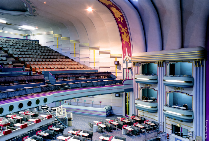 Auditorium of the Southport Garrick in use as a bingo hall