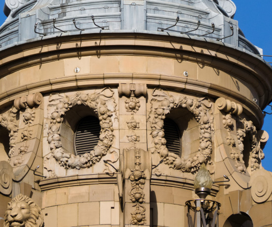Exterior of the flytower at London Coliseum 
