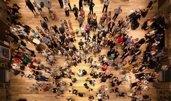 BAC Grand Hall birds eye view 