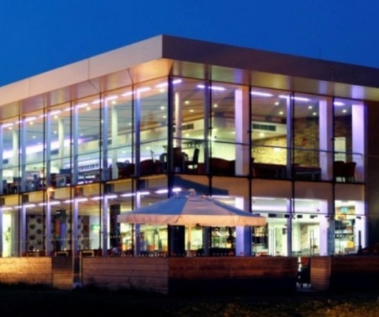 Exterior of the Key Theatre, a modern theatre building