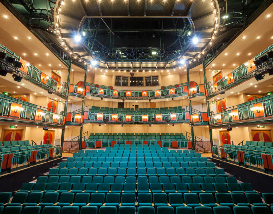 Auditorium of Lawrence Batley Theatre in Huddersfield.