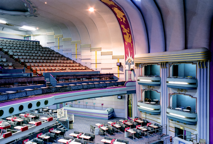 Auditorium of the Southport Garrick in bingo use.