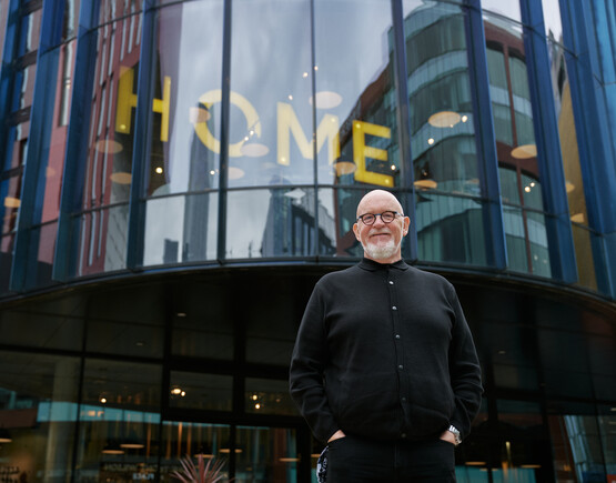 Dave Moutrey outside of HOME