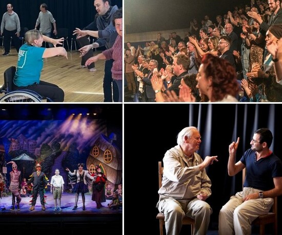 Montage of performers, audience and community activities