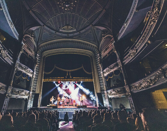Packed auditorium at Tyne Theatre in Newcastle upon Tyne
