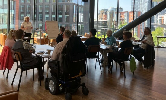 Group of people on a training course