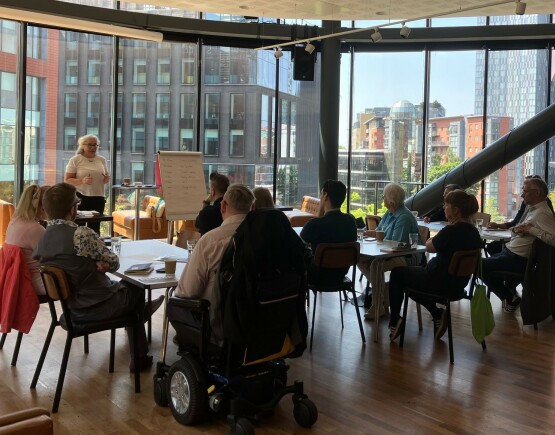Group of people on a training course