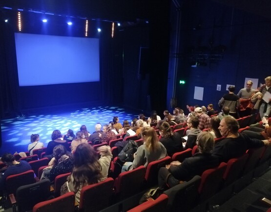 Exeter Phoenix auditorium with an audience
