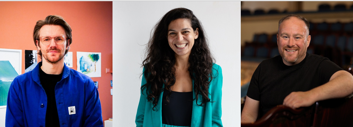 Trustees Mark Johnston Louisa Harris and Adam Knight