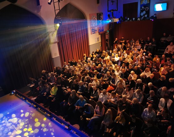 Full audience at small theatre Lowestoft Players