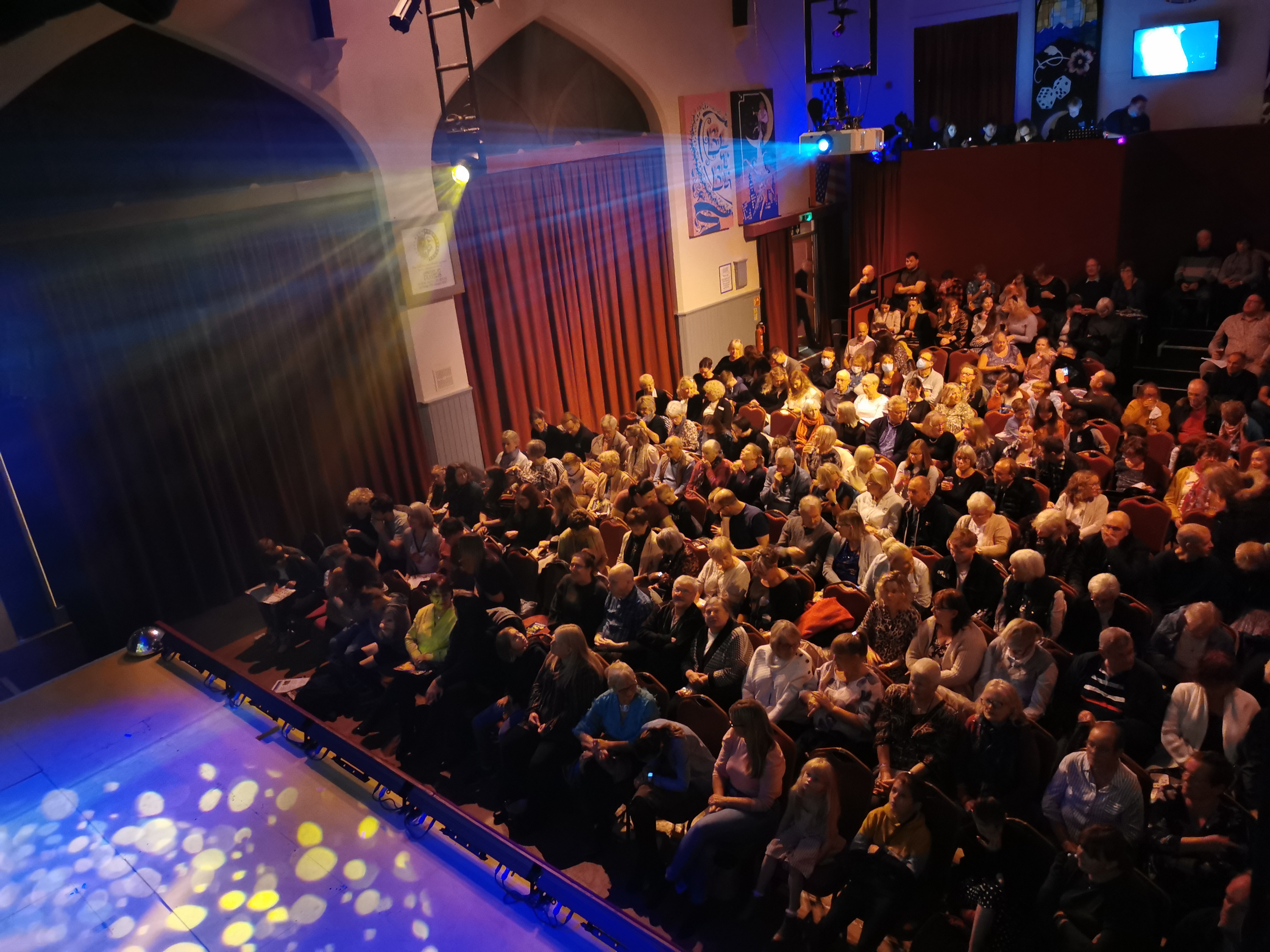 Full audience at small theatre Lowestoft Players