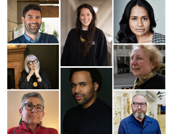 Montage of headshots of judging panel
