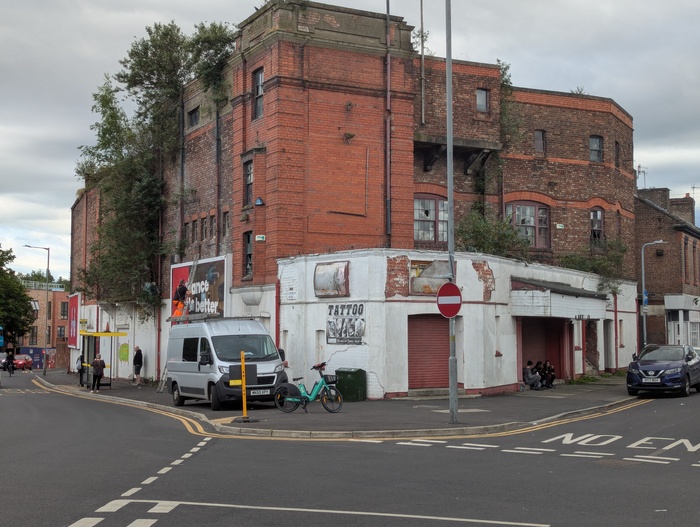 Exterior of Garston Empire in a worsening state.