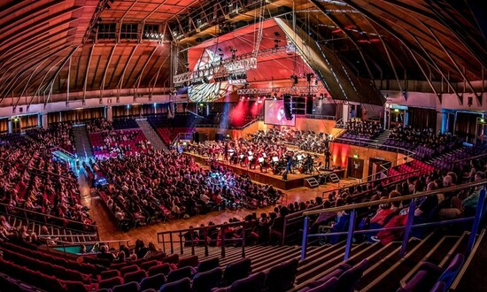 Grand Hall at Preston Guild Hall with a full audience