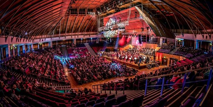 Grand Hall at Preston Guild Hall with a full audience