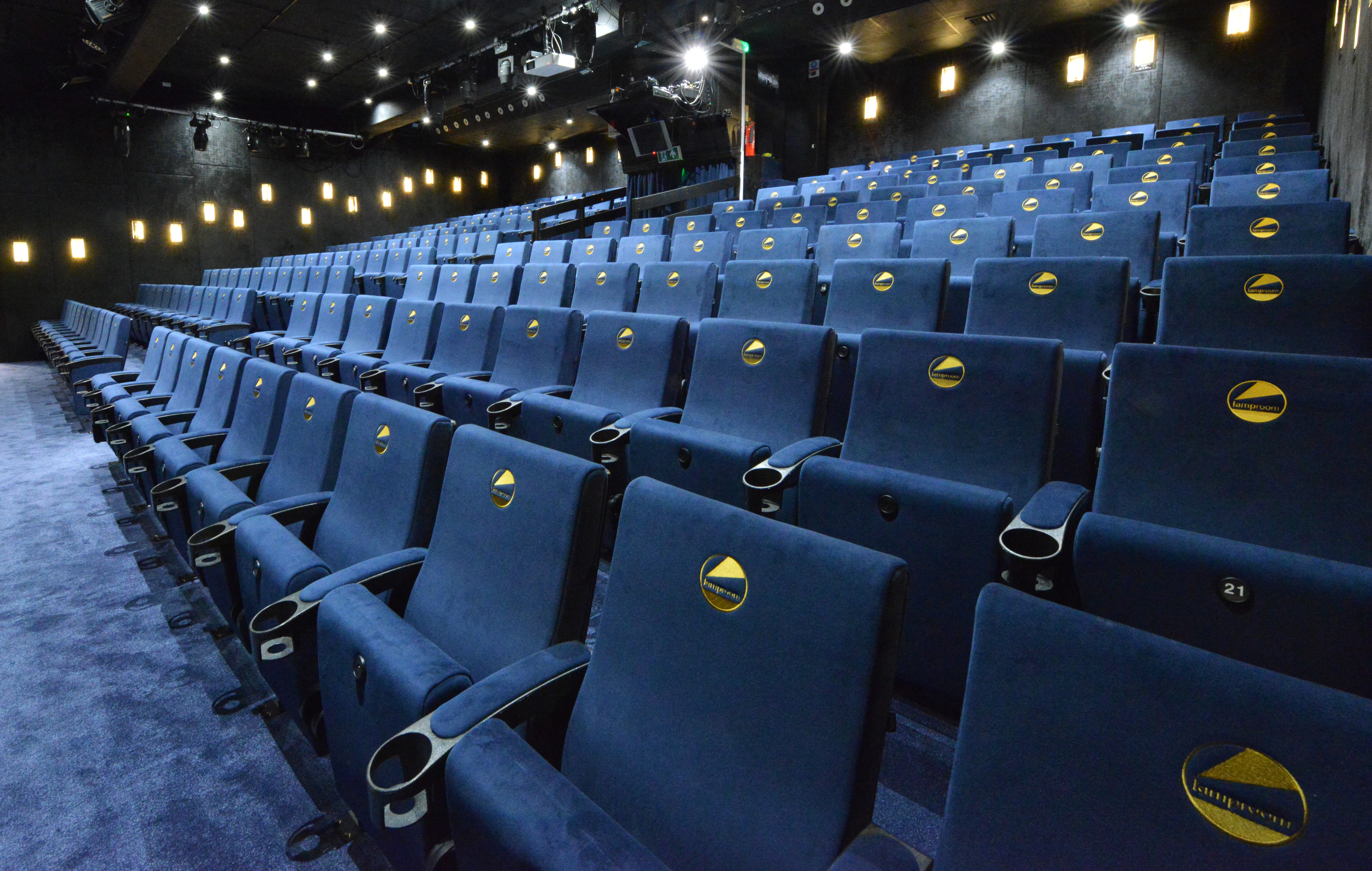 Newly installed Beaufort seating at The Lamproom Theatre