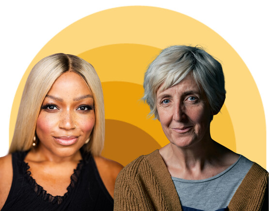Marisha Wallace and Julie Hesmondhalgh